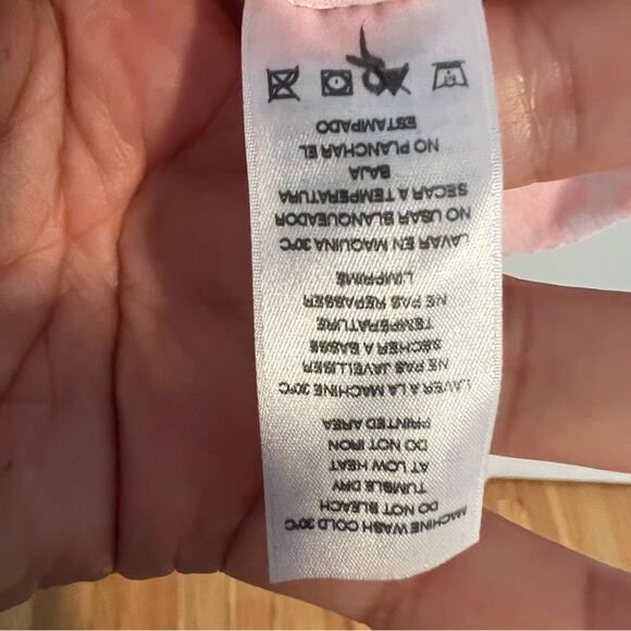 New Sundry White Neon Orange Tie Dye Tank Top Cotton Blend Women's size XL - Picture 5 of 5